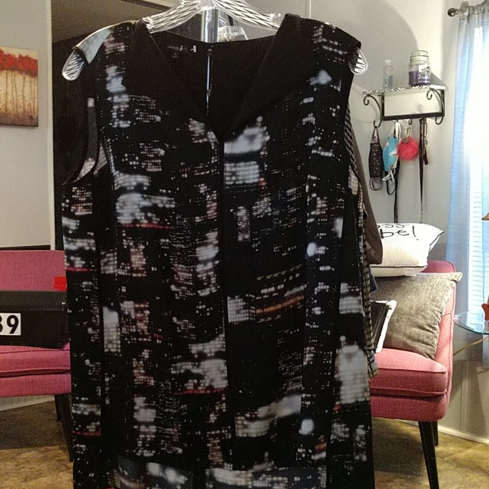 New Lafayette 148 silk sleeveless blouse.